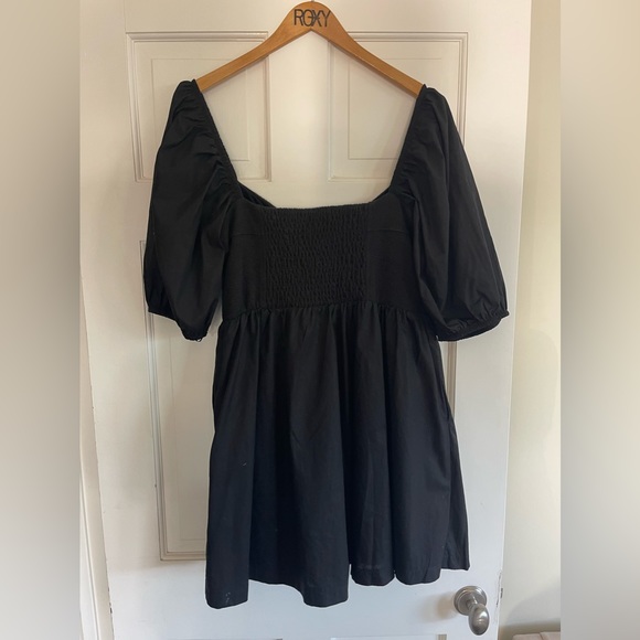 MAEVE PUFF-SLEEVED SWEETHEART MINI DRESS Size L - Picture 3 of 7